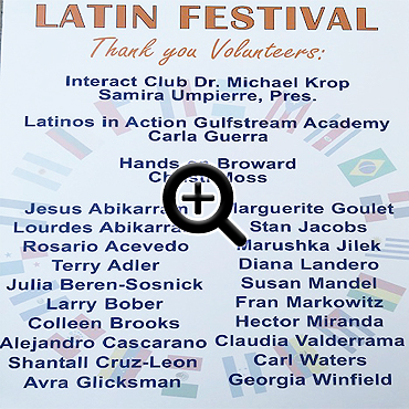 Latin Festival Volunteers